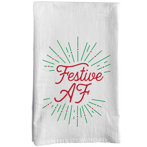 Festive AF Towel