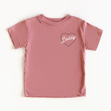 Load image into Gallery viewer, Kids Valentine&#39;s Day Daddy Heart Graphic Tee