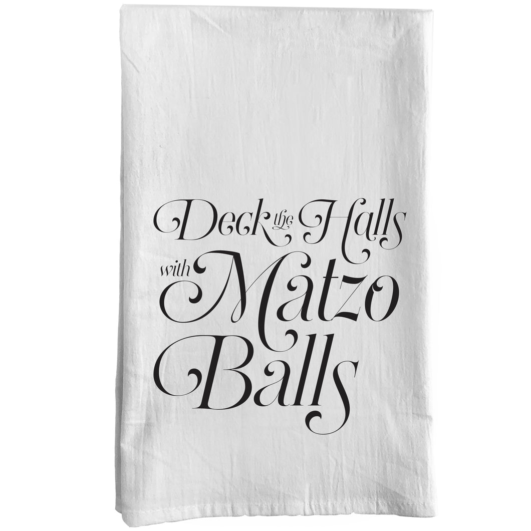 Deck the Halls with Matzo Balls Towel
