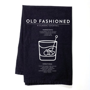 Old Fashioned Black Towel