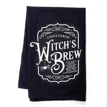 Load image into Gallery viewer, Witch&#39;s Brew Black Kitchen Towel